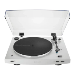 Audio-Technica AT-LP3XBTWH Bluetooth 5.2 entraînement par courroie 33/45 rpm Platine vinyle