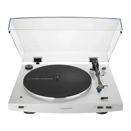 Audio-Technica AT-LP3XBTWH Bluetooth 5.2 entraînement par courroie 33/45 rpm Platine vinyle
