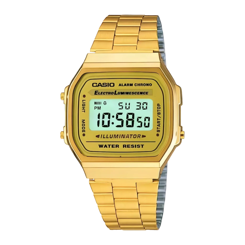 Casio A168WG-9WDF Vintage Batterie 7-10 Ans Résistante aux Éclaboussures