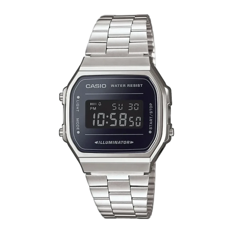 Casio Vintage A168WEM-1EF Batterie 7 Ans Résistante à l'eau