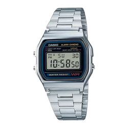 Casio A158WA-1DF Vintage Chronomètre Alarme Calendrier Montre analogique et numérique
