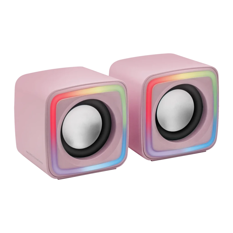Mars Gaming MSCUBE 8W USB lumières LED Enceintes PC