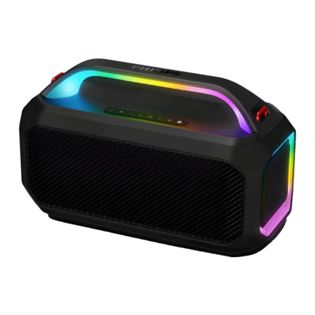 Philips TAS7000EB/00 50W 24h IP67 5200mAh mains libres lumières LED entrée AUX Enceinte Bluetooth 5.4