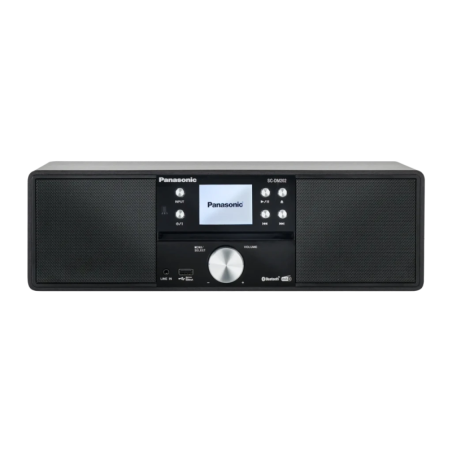 Panasonic SC-DM202EG-K Chaîne hi-fi 24W lumières LED Enceinte Bluetooth 5.0