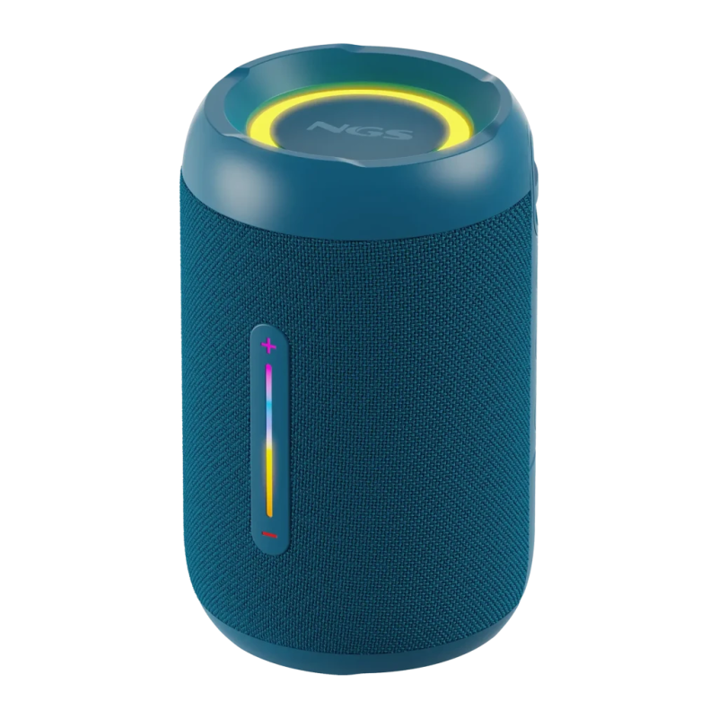 NGS Roller Furia 2 Tiny 10W 7h IPX7 3200mAh lumières LED entrée AUX Enceinte Bluetooth 5.4