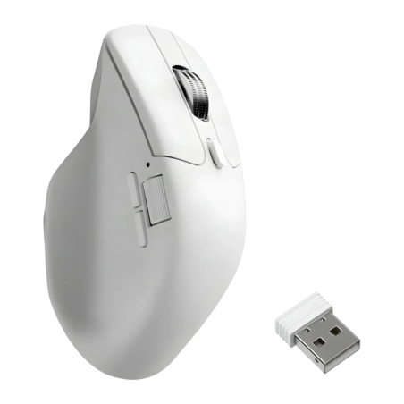 Keychron M6 30000 DPI Blanc Bluetooth + 2,4GHz 86 g Souris sans fil