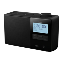 Philips TAR5600/00 DAB+, FM Batterie Bluetooth 10h 2600mAh réveil IPX4 Radio portable rechargeable