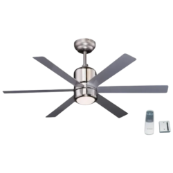 Orbegozo CP 50120 60W Lumière Chrome 3 vitesses télécommande Ventilateur de plafond
