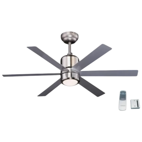 Orbegozo CP 50120 60W Lumière Chrome 3 vitesses télécommande Ventilateur de plafond