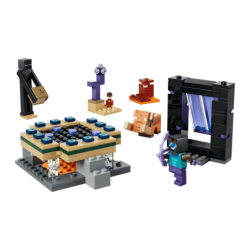 Set LEGO Minecraft Le Voyage dans le Nether et le Portail de l'End 21584 192 pièces À partir de 7 ans