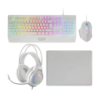 Gaming Mars Gaming H-Mechanical Red 3200 DPI RGB Blanc MCP124PRO à membrane Clavier et souris