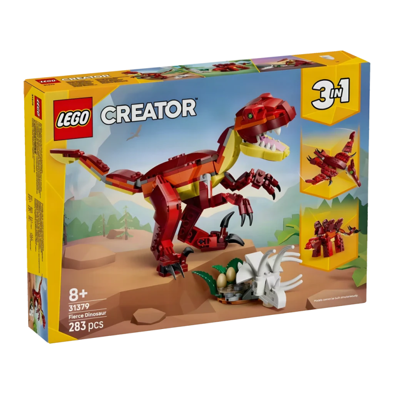 Set LEGO Creator 3 en 1 Féroce Dinosaure 31379 283 pièces À partir de 8 ans