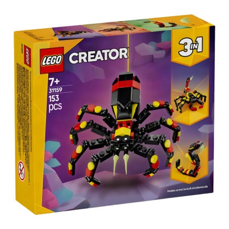 LEGO Creator 3 en 1 Araignée Mystérieuse 31159 153 pièces 7+ ans