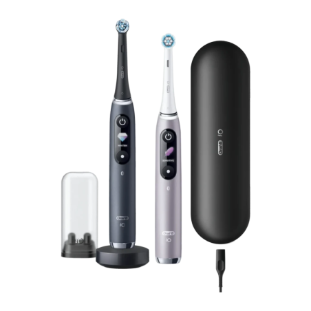 Oral-B iO Series 9 Duo Onyx/Rose sans fil 7 Modes Brosse à dents électrique