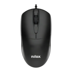 Nilox Noir Câble USB Bureau MOUSB1011 1200 DPI 3 boutons 80 g Souris