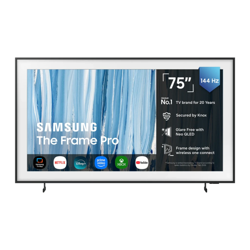 Samsung The Frame Pro TQ75LS03H 75 pouces 4K Neo QLED 144Hz HDR10+ Tizen Smart TV