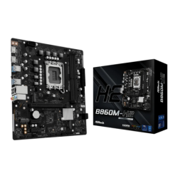 ASRock DDR5 Intel B860 LGA1851 Micro ATX Sans WiFi Noir B860M-H2 Carte mère