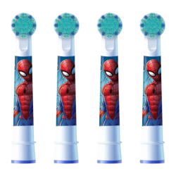 Tête de rechange Oral-B Kids Spider-Man Soies extra douces Pack 8 unités Blanc