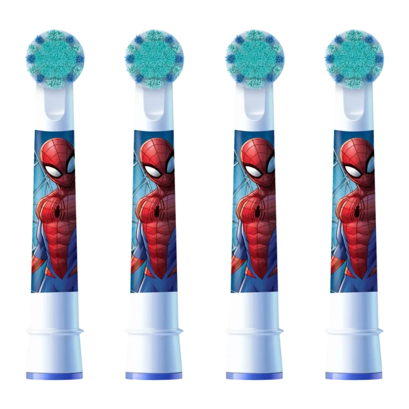 Tête de rechange Oral-B Kids Spider-Man Soies extra douces Pack 8 unités Blanc