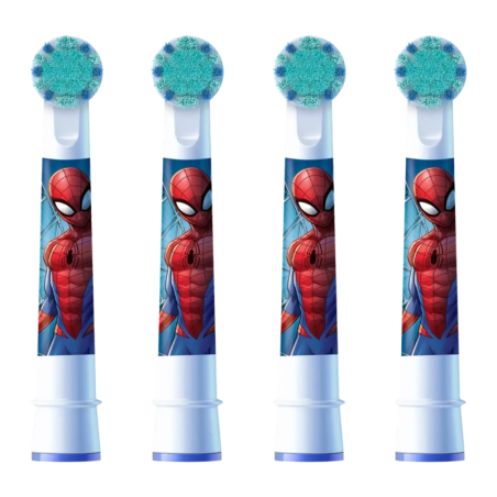 Tête de rechange Oral-B Kids Spider-Man Soies extra douces Pack 8 unités Blanc