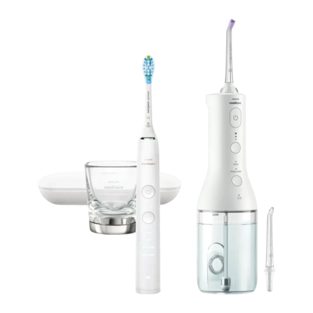 Philips Sonicare Cordless Power Flosser 3000 HX3886/41 Blanc 3 vitesses sans fil Irrigateur dentaire