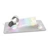 Pack Gaming Krom Klass TKL RGB QWERTY Anglais + Souris + Casque + Tapis Blanc rétroéclairé Clavier mécanique