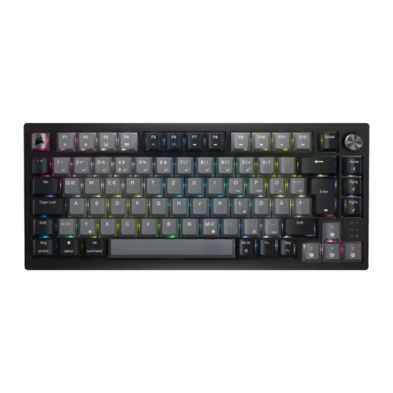 Corsair K65 Plus Wireless 75% MLX Red RGB Noir Clavier gaming sans fil mécanique