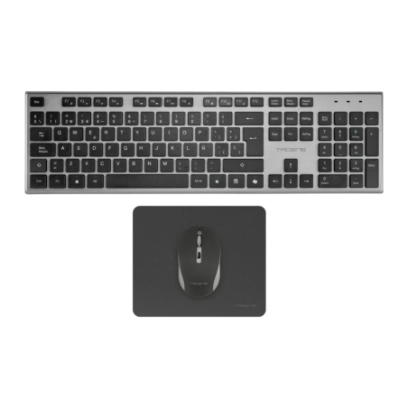 Tacens Zenith 3en1 DualLink Noir Espagnol à membrane Clavier et souris sans fil
