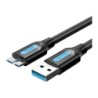 Câble Vention USB-A vers Micro-USB 2.0 1,5 m Noir COPBG