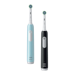Oral-B Pro 1 Duopack Oscillante 3D 240h 3 Modes Noir/Turquoise Brosse à dents électrique