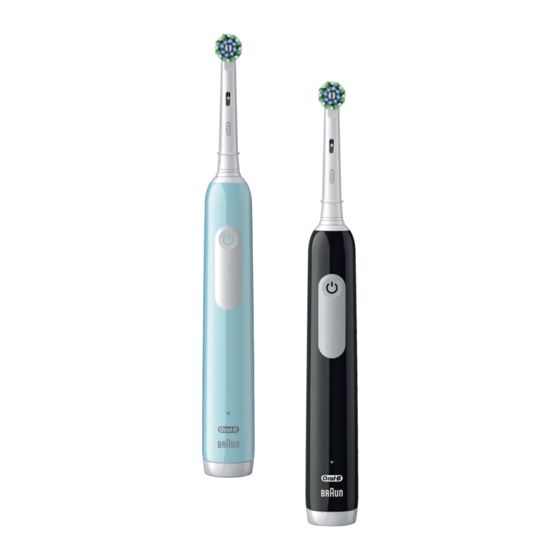 Oral-B Pro 1 Duopack Oscillante 3D 240h 3 Modes Noir/Turquoise Brosse à dents électrique