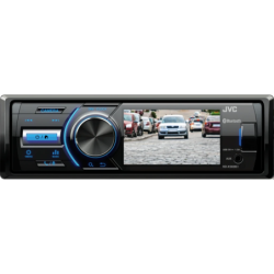 JVC Noir 3 pouces 1DIN Bluetooth KD-X560BT caméra arrière Autoradio
