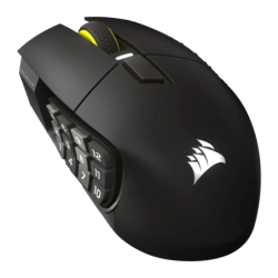 Corsair Scimitar Elite Wireless SE 33000 DPI RGB Blanc 16 boutons Souris gaming sans fil