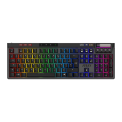 MSI Strike Pro Wireless ES Hot-Swap RGB Noir Bluetooth + 2.4GHz Clavier gaming sans fil mécanique