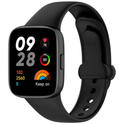 Bracelet en silicone Xiaomi Redmi Watch 3 Sports Noir
