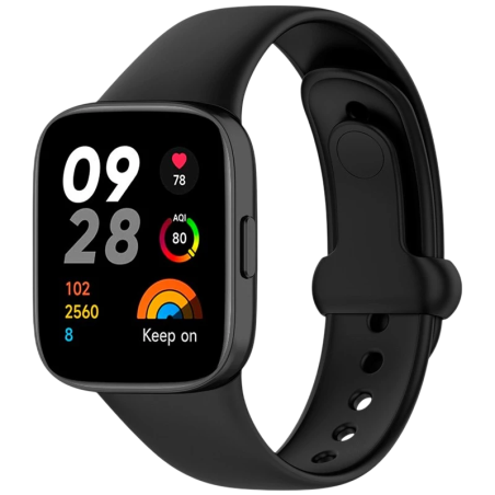 Bracelet en silicone Xiaomi Redmi Watch 3 Sports Noir