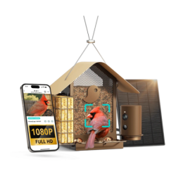Mangeoire pour oiseaux Birdfy Feeder Metal V 2,5L 1080P 30fps