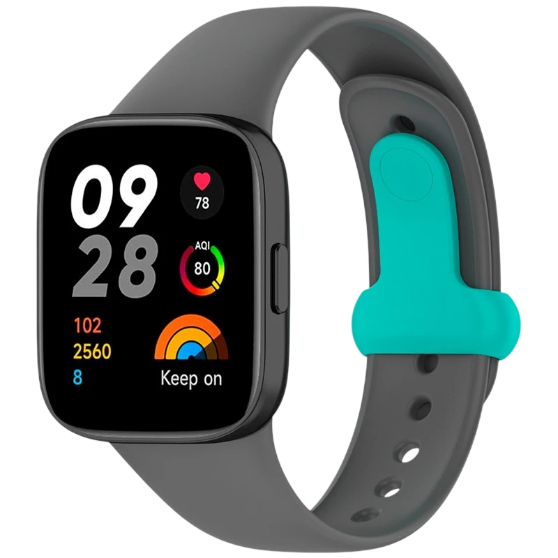 Bracelet en silicone Xiaomi Redmi Watch 3 Sports Gris
