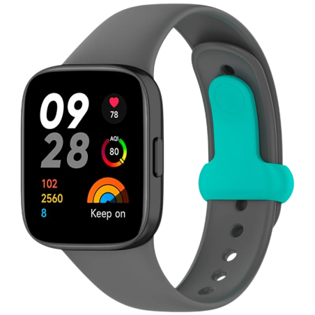 Bracelet en silicone Xiaomi Redmi Watch 3 Sports Gris