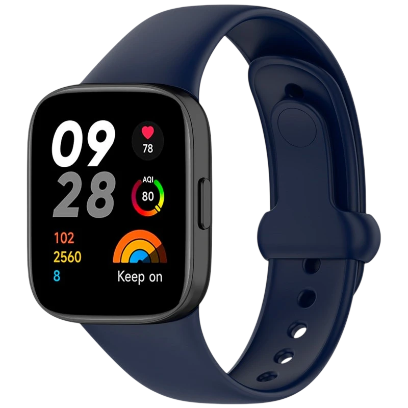 Bracelet en silicone Xiaomi Redmi Watch 3 Sports Bleu Foncé