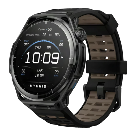 Amazfit Balance 3 51 mm Noir 1,5 pouces AMOLED NFC SpO2 Appels Bluetooth 21 jours +180 sports 10ATM Smartwatch