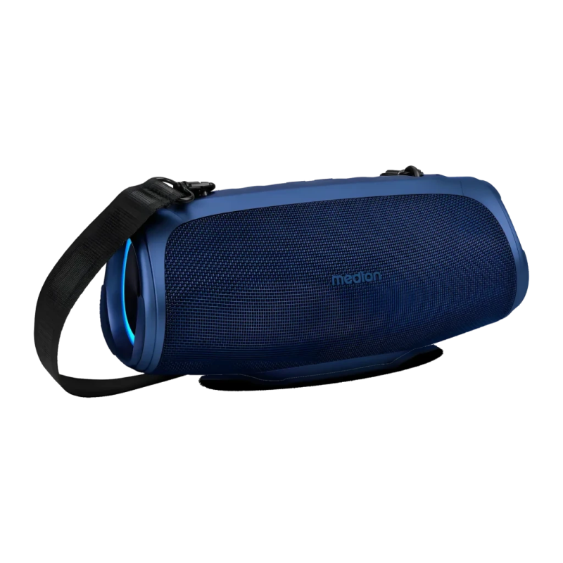 Medion Life P61746 Bleu 30W 42h IPX7 3600mAh lumières LED entrée AUX Enceinte Bluetooth 5.3