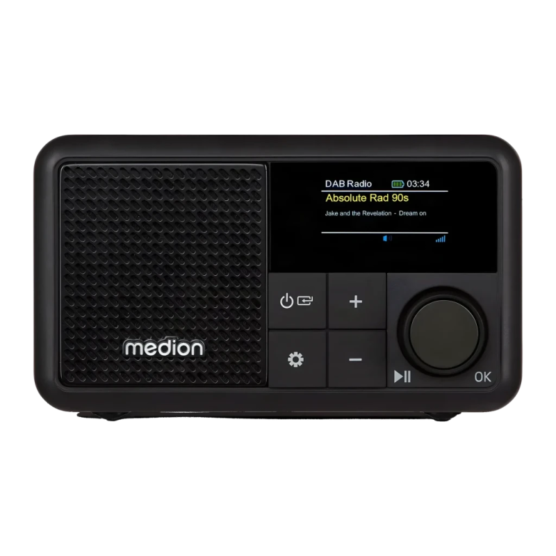 Medion LIFE DAB+, FM Batterie rechargeable USB-C Bluetooth 5.3 Noir S66822 6,5h Radio