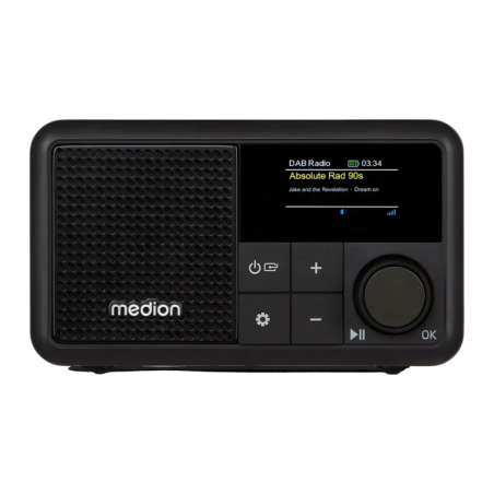Medion LIFE DAB+, FM Batterie rechargeable USB-C Bluetooth 5.3 Noir S66822 6,5h Radio