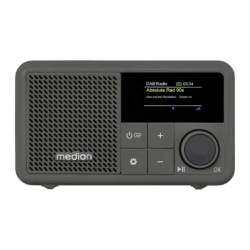 Radio MEDION LIFE DAB+, FM Bluetooth 5.3 TFT 1,47 pouce Gris S66822