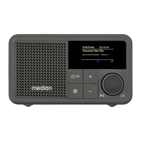 Radio MEDION LIFE DAB+, FM Bluetooth 5.3 TFT 1,47 pouce Gris S66822