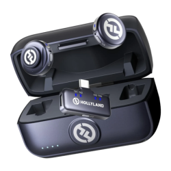 Microphone sans fil Hollyland Lark M3 Combo 2TX & 1RX USB-C Gris Sidéral