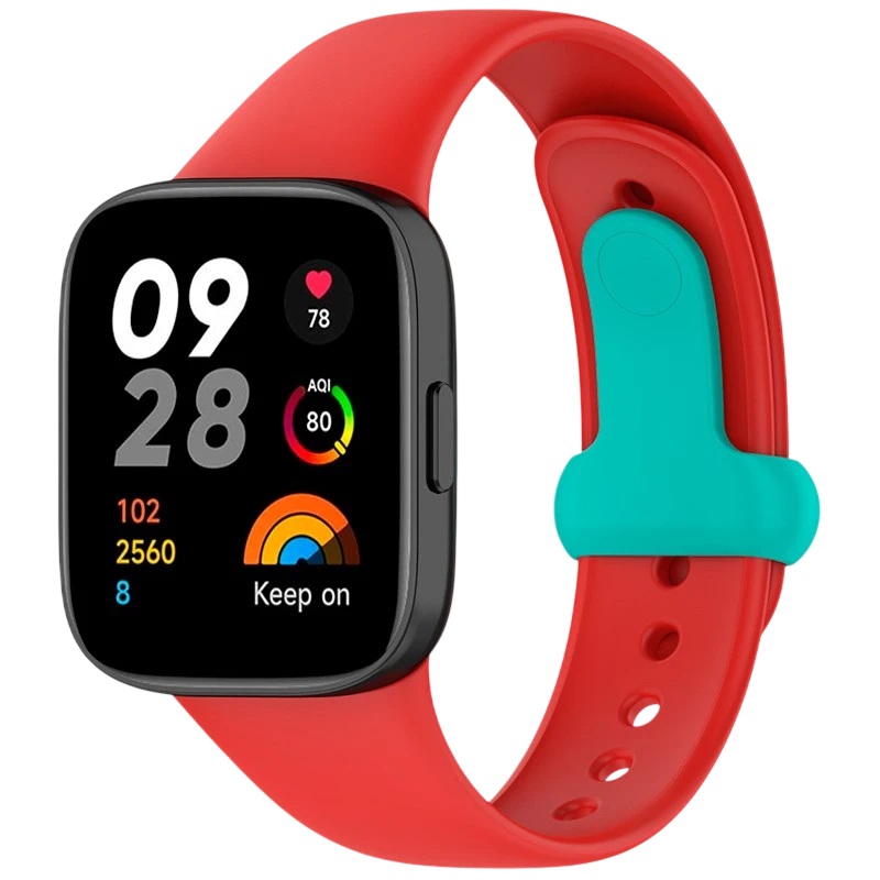 Bracelet en silicone Xiaomi Redmi Watch 3 Sports Rouge