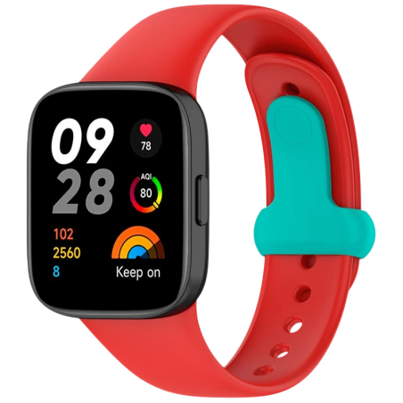 Bracelet en silicone Xiaomi Redmi Watch 3 Sports Rouge