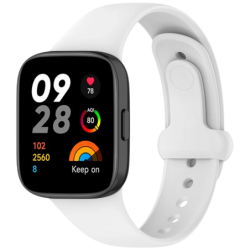 Bracelet en silicone Xiaomi Redmi Watch 3 Sports Blanc